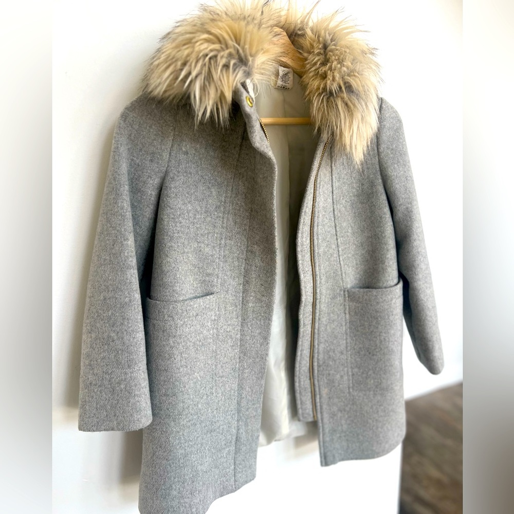 Crew cuts - wool coat. Size 8